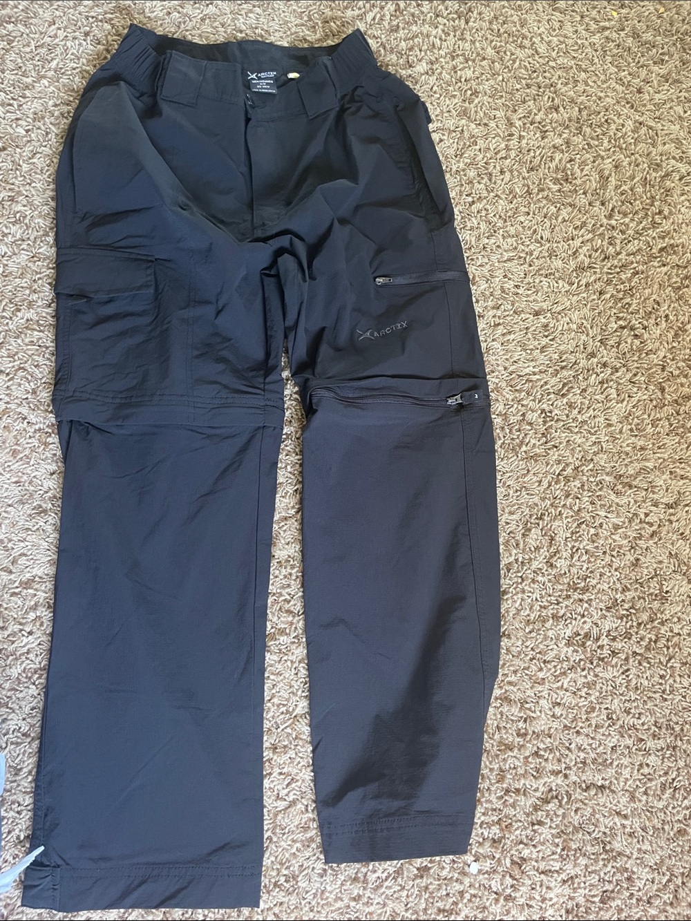 Arctix Men's Black Convertible Cargo Hiking Pants